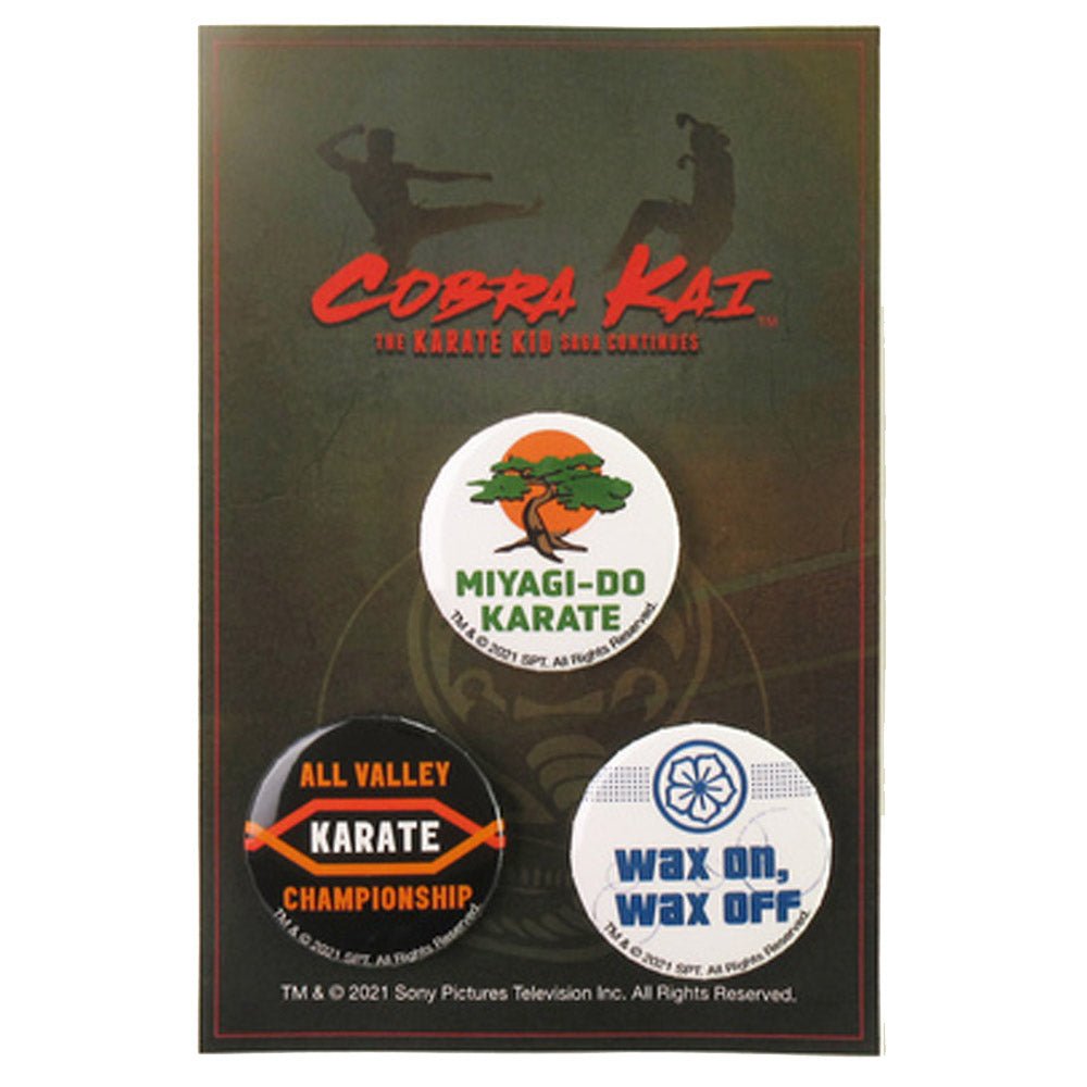 COBRA KAI コブラ会 - ミヤギ道カラテ / 3種セット / バッジ - PGS